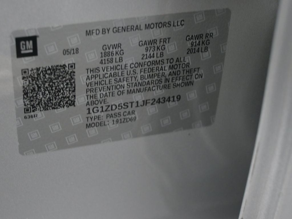 2018 Chevrolet Malibu 1LT photo 19