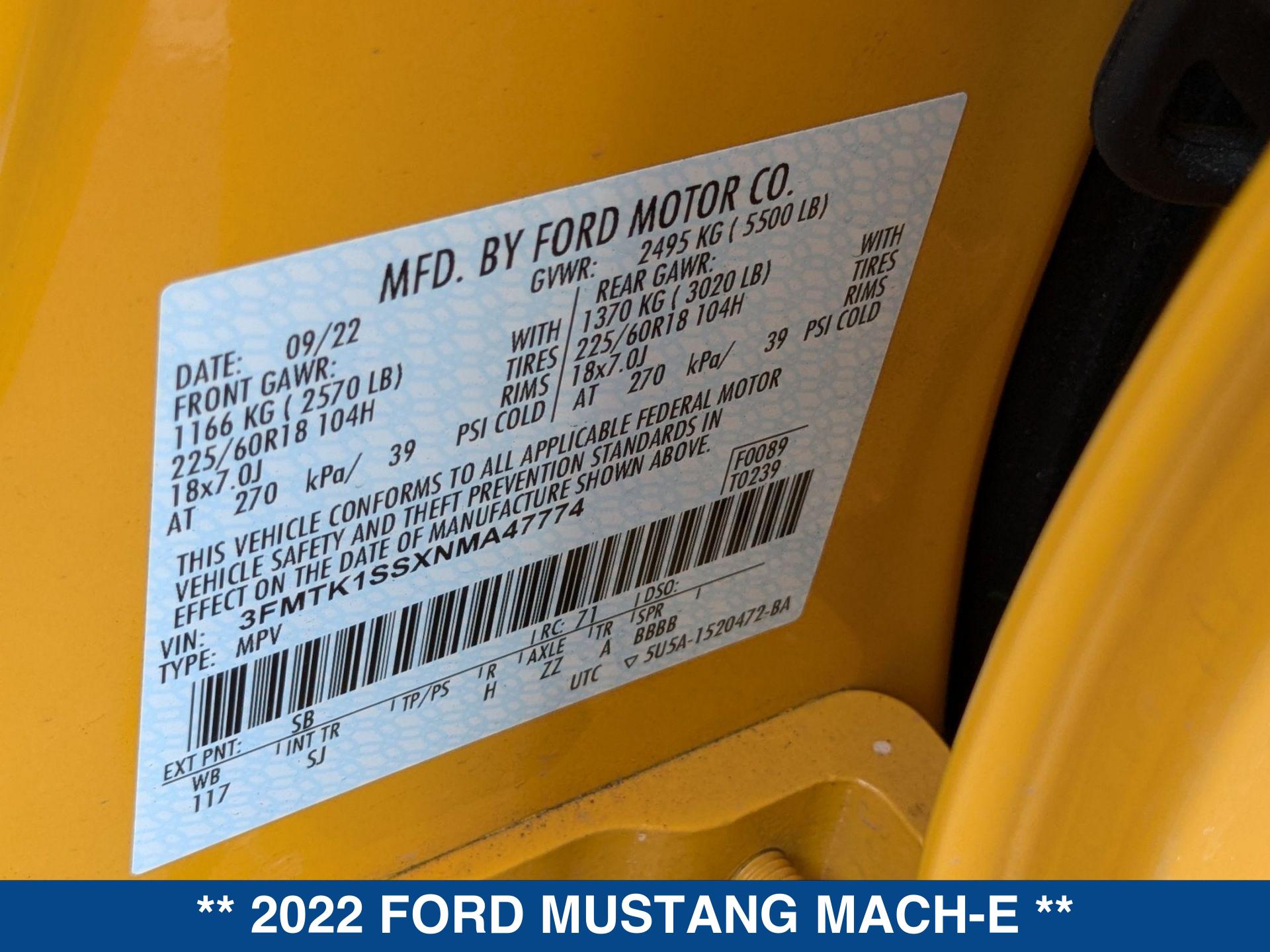 2022 Ford Mustang Mach-E Select photo 21