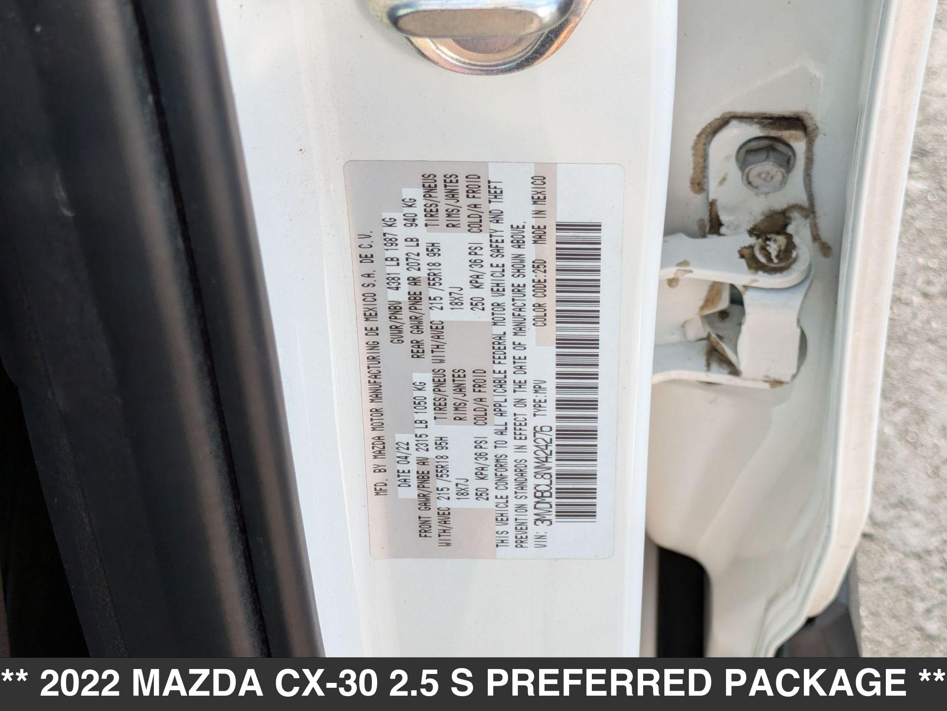 2022 Mazda CX-30 2.5 S Preferred photo 22