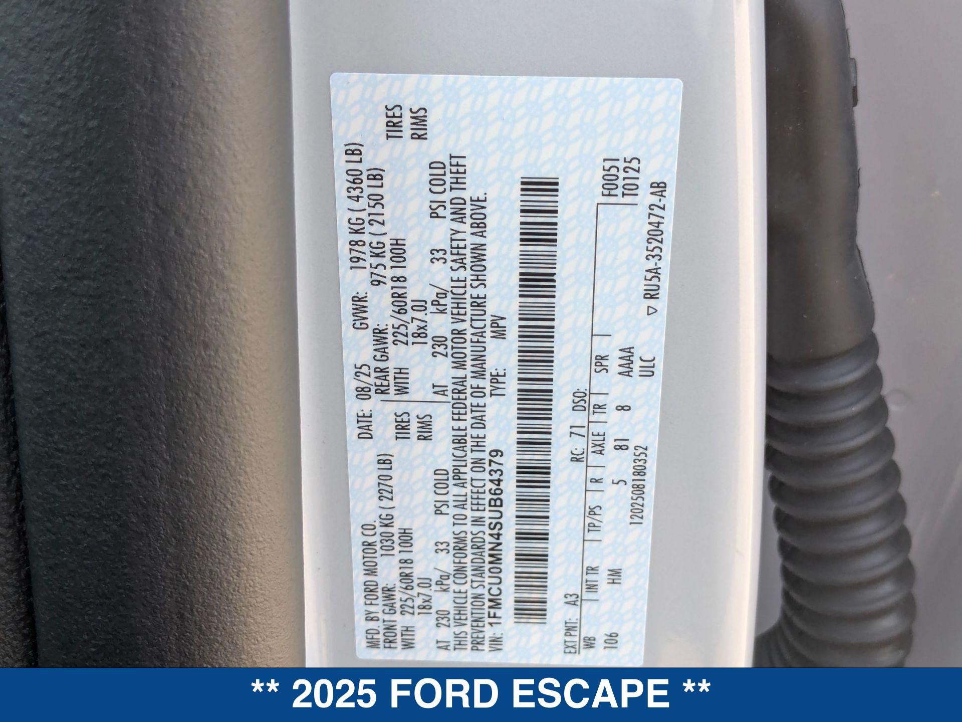 2025 Ford Escape ST-Line photo 23