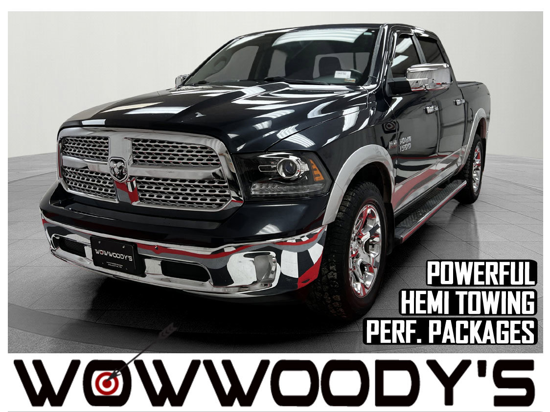 Used 2013 RAM 1500 Laramie Crew Cab 4X4 5.7L V8 HEMI Tow Package Running Boards Leather Heated Cooled Seats Remote Start