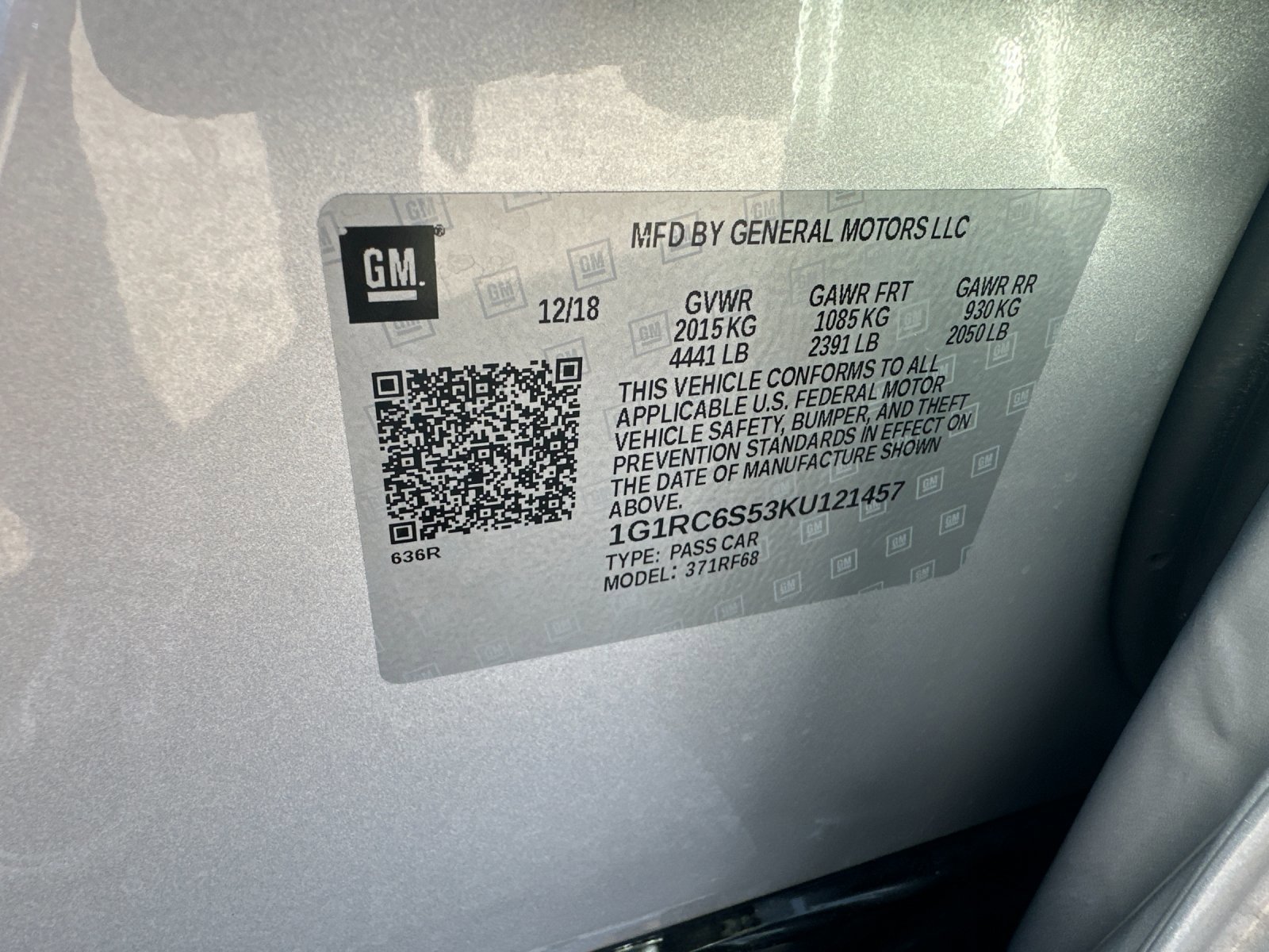 2019 Chevrolet Volt LT photo 26