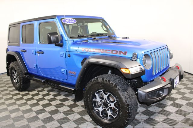 Used 2022 Jeep Wrangler Unlimited Rubicon with VIN 1C4JJXFMXNW128495 for sale in Kansas City