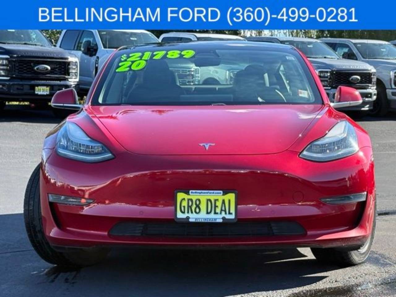Used 2020 Tesla Model 3 Base with VIN 5YJ3E1EA7LF630755 for sale in Bellingham, WA
