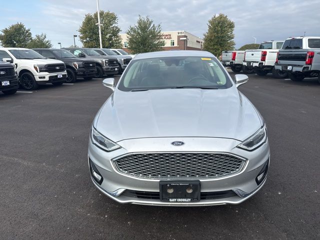 Used 2019 Ford Fusion Energi Titanium with VIN 3FA6P0SU8KR226527 for sale in Kansas City