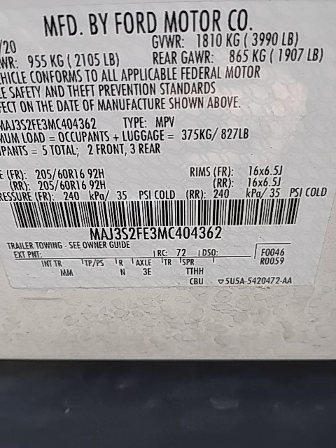 2021 Ford Ecosport S
