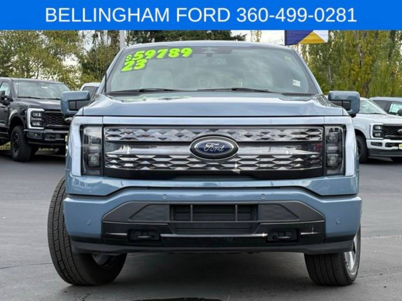 Certified 2023 Ford F-150 Lightning Platinum with VIN 1FT6W1EV0PWG30126 for sale in Bellingham, WA