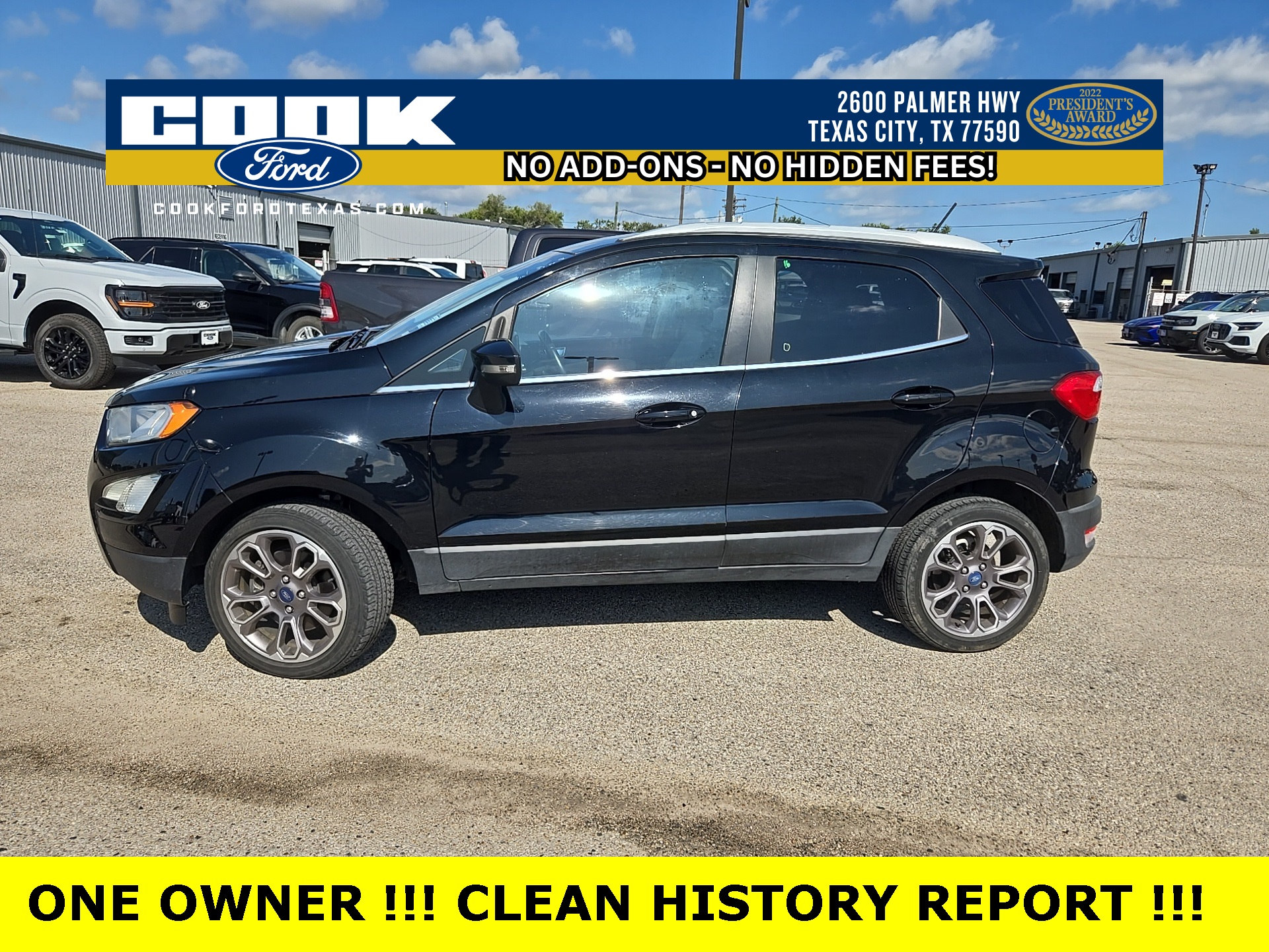 Certified 2021 Ford EcoSport Titanium with VIN MAJ3S2KE7MC411269 for sale in Texas City, TX