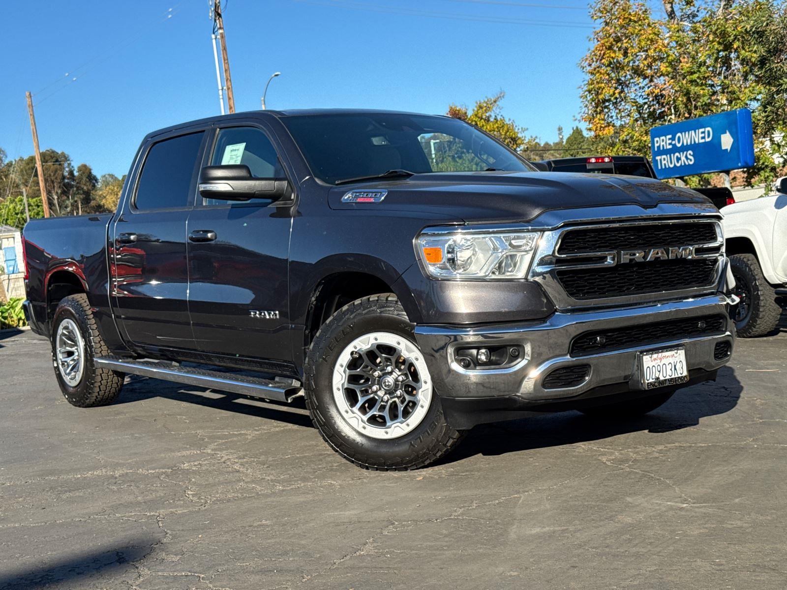 Used 2022 RAM Ram 1500 Pickup Big Horn/Lone Star with VIN 1C6RREFM4NN126383 for sale in Encinitas, CA