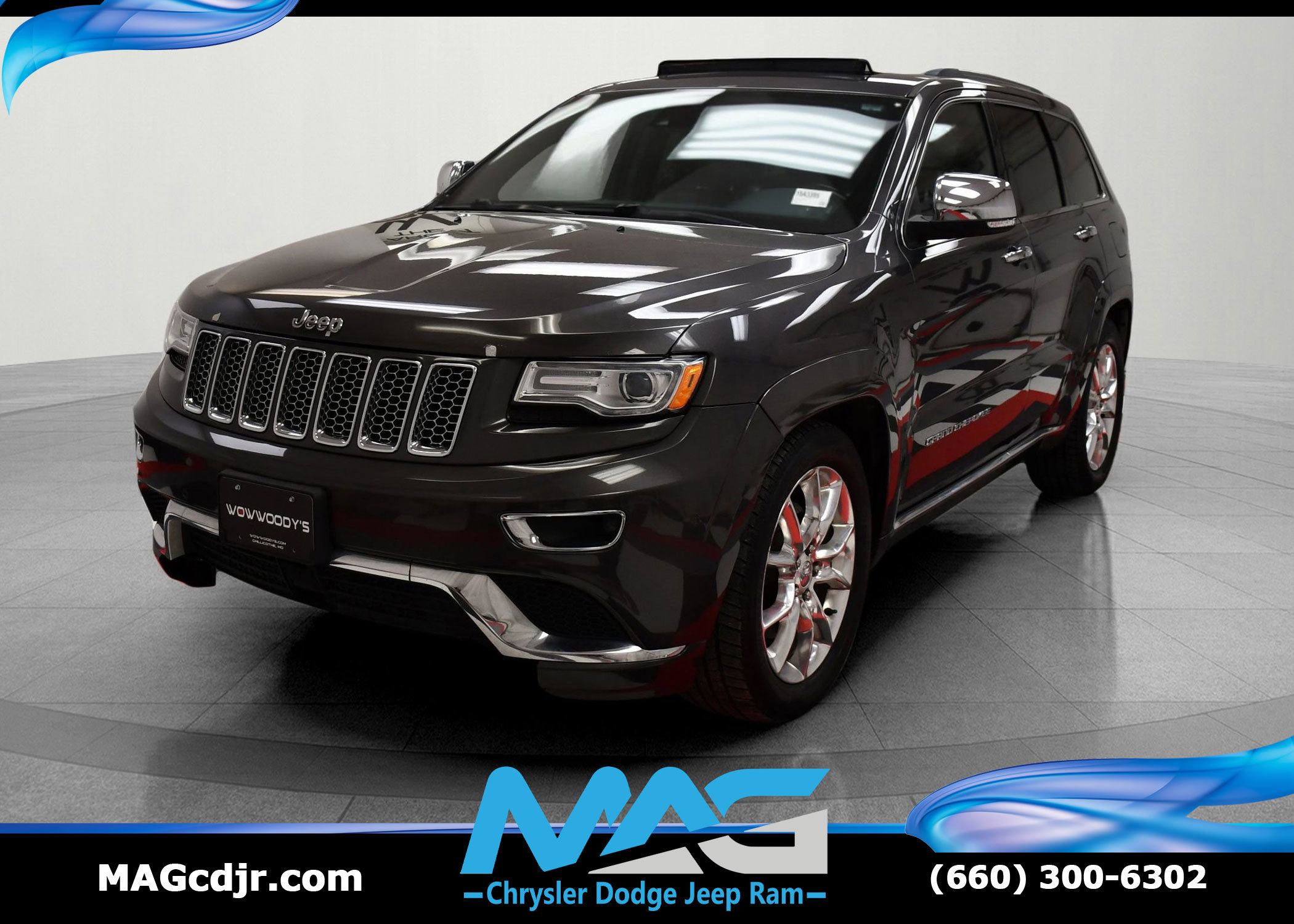 Used 2015 Jeep Grand Cherokee Summit 4X4 5.7L V8 Leather Heated AND Cooled Seats Remote Start Backup Camera
