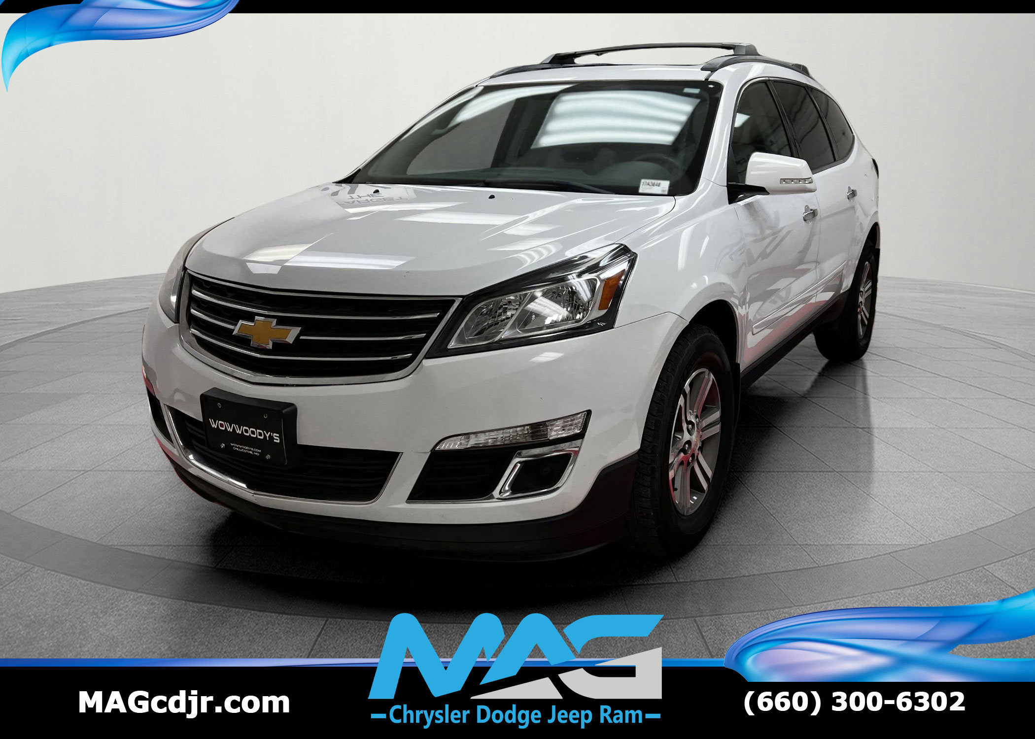 Used 2017 Chevrolet Traverse LT AWD 3.6L V6 Leather AND Driver Confidence Package Dual Pane Sunroof Remote Start Third Row Seating