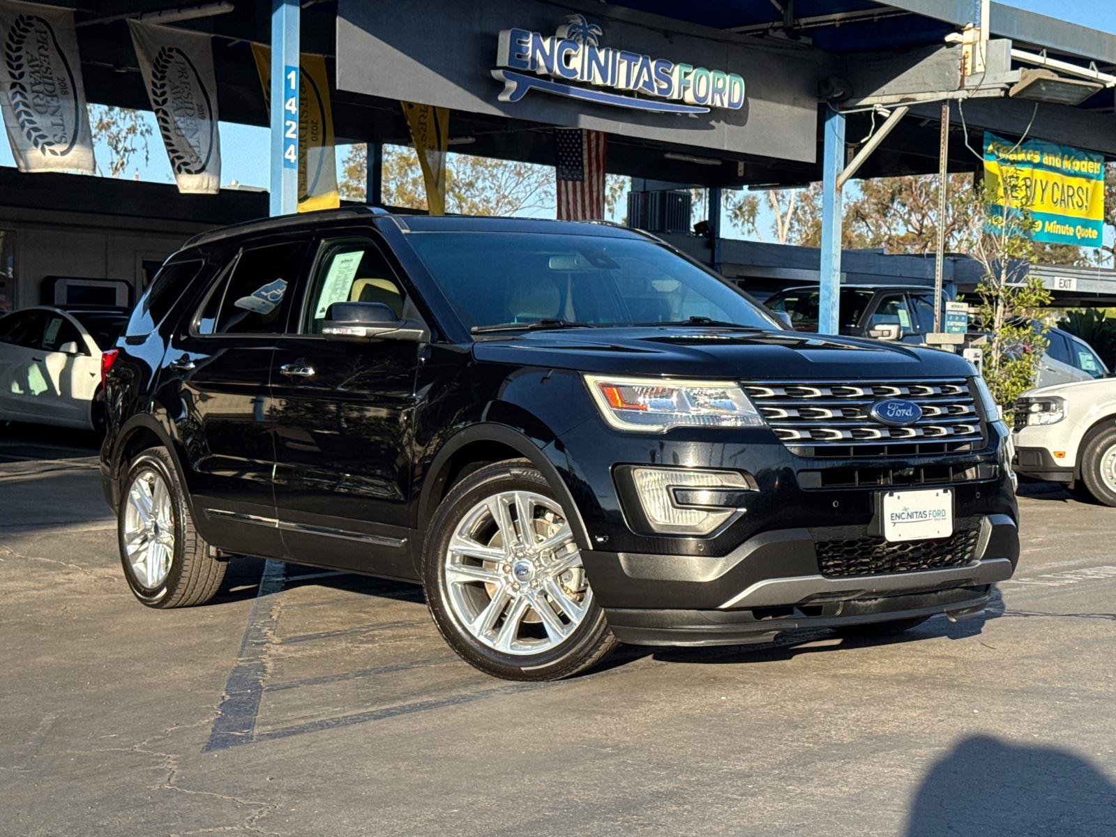 Used 2017 Ford Explorer Limited with VIN 1FM5K7F81HGA93714 for sale in Encinitas, CA