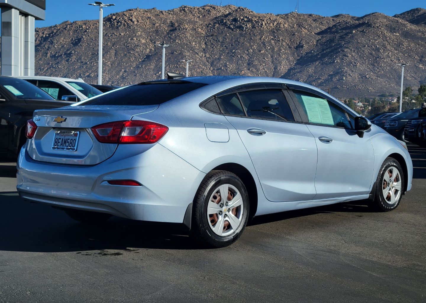 Used 2018 Chevrolet Cruze LS with VIN 1G1BC5SM9J7203404 for sale in Riverside, CA