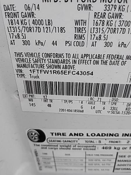 2014 Ford F-150 SVT Raptor