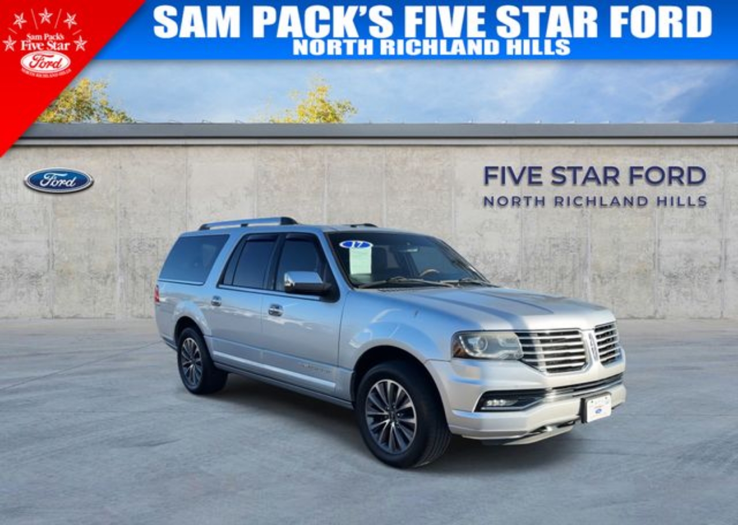 Used 2017 Lincoln Navigator Select with VIN 5LMJJ3JT8HEL01487 for sale in North Richland Hills, TX