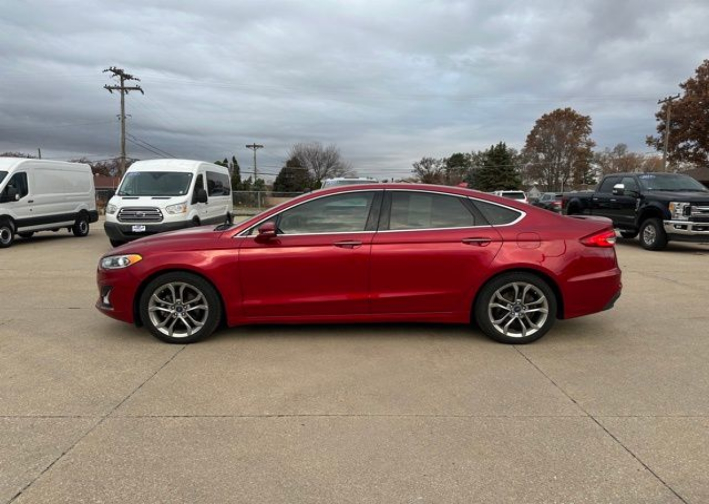 Used 2020 Ford Fusion Hybrid Titanium with VIN 3FA6P0RU6LR120469 for sale in Fremont, NE