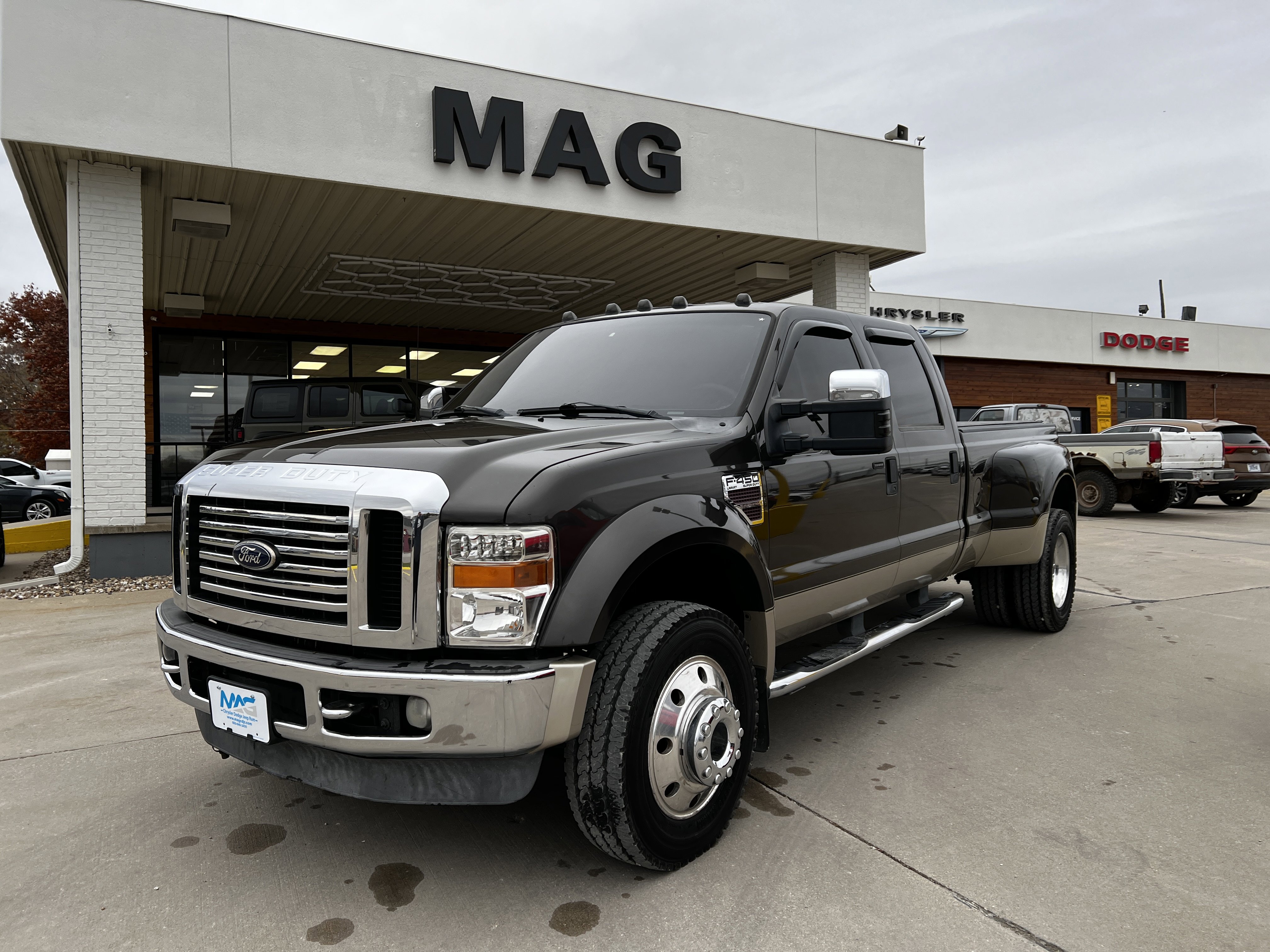 Used 2008 Ford Super Duty F-450 DRW LARIAT Crew Cab 4X4 6.4L V8 Turbo Diesel Tow Package Bed Liner Running Boards
