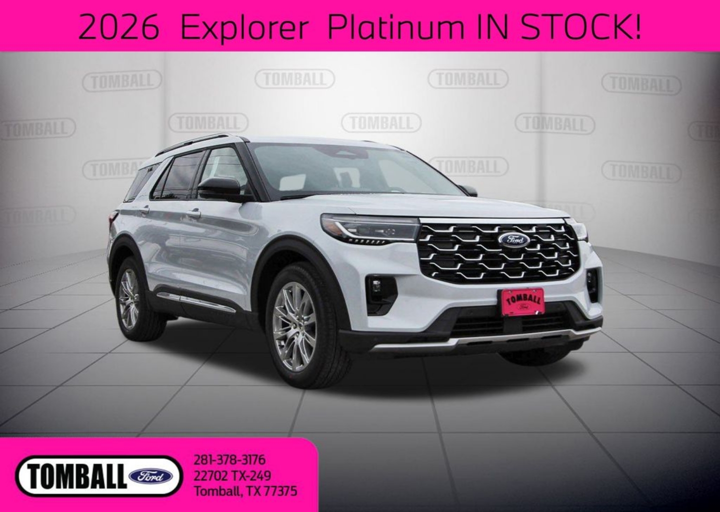 2026 Ford Explorer Platinum's photo