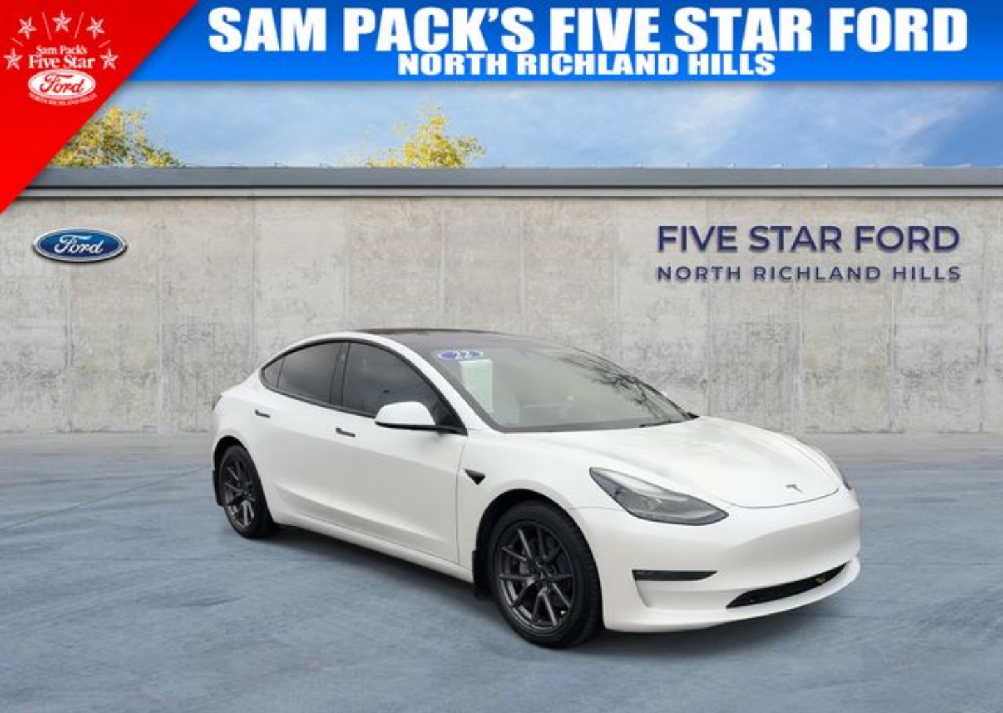 Used 2022 Tesla Model 3 Long Range with VIN 5YJ3E1EB1NF196392 for sale in North Richland Hills, TX