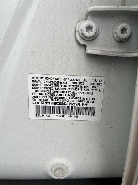 2013 Honda Pilot Touring