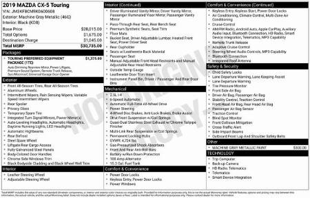 2019 Mazda CX-5 Touring