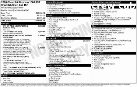 2020 Chevrolet Silverado 1500 RST