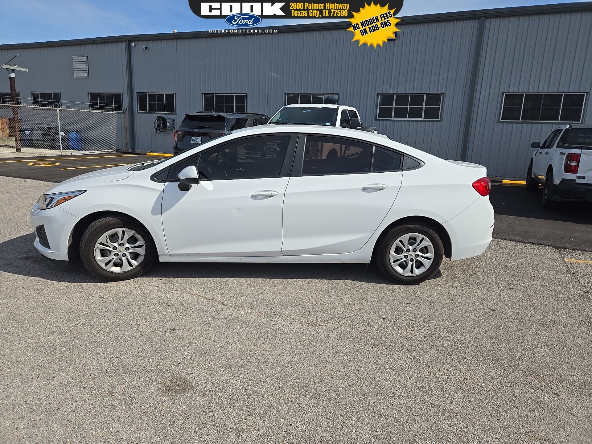 Certified 2019 Chevrolet Cruze LS with VIN 1G1BC5SM7K7150655 for sale in Texas City, TX