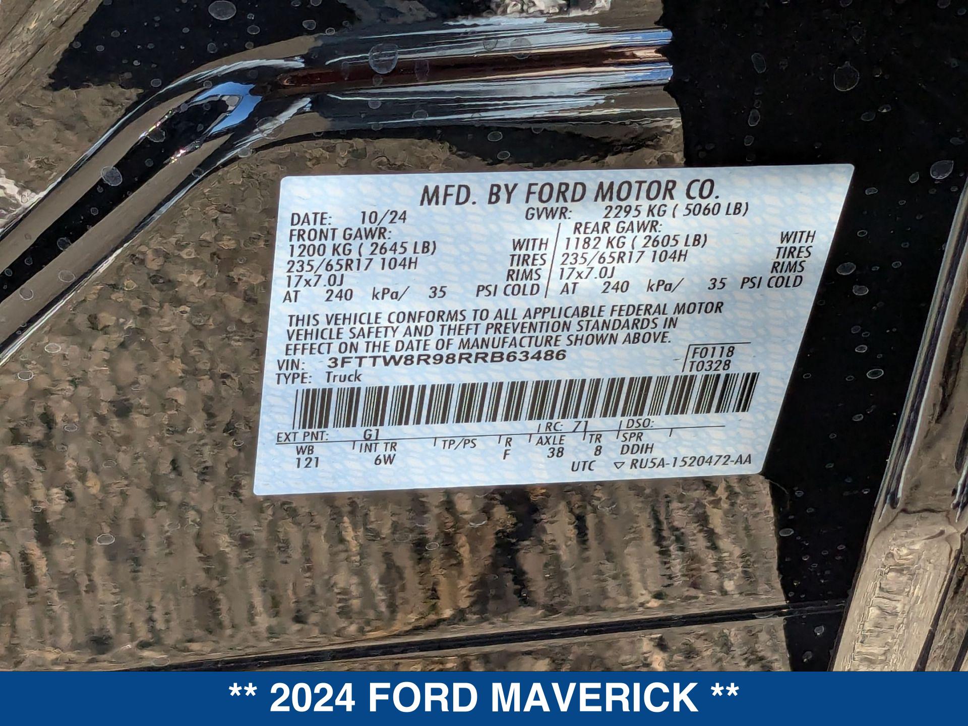 2024 Ford Maverick Lariat Tremor Advanced - Photo 24