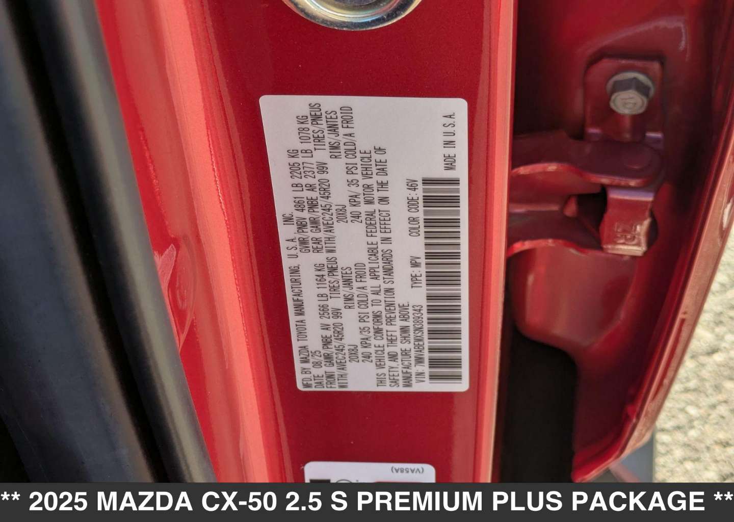 2025 Mazda CX-50 Premium Plus - Photo 15