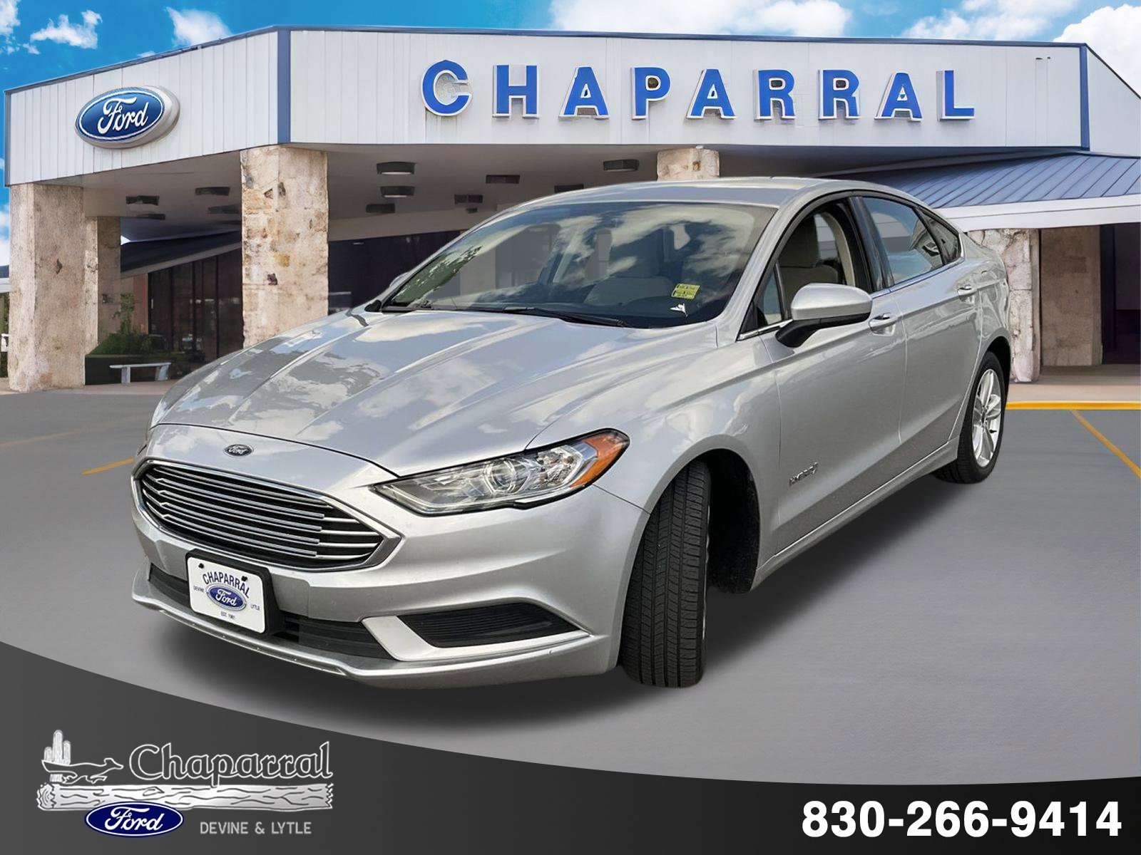 Used 2018 Ford Fusion Hybrid S with VIN 3FA6P0UU3JR100149 for sale in Devine, TX