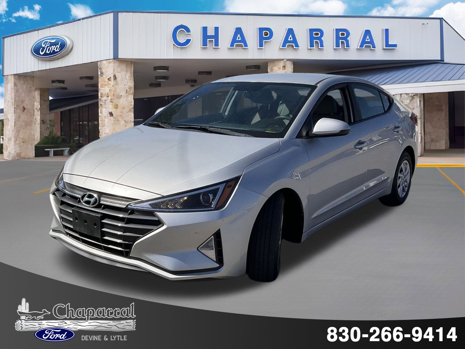 Used 2019 Hyundai Elantra SE with VIN 5NPD74LF0KH487162 for sale in Devine, TX