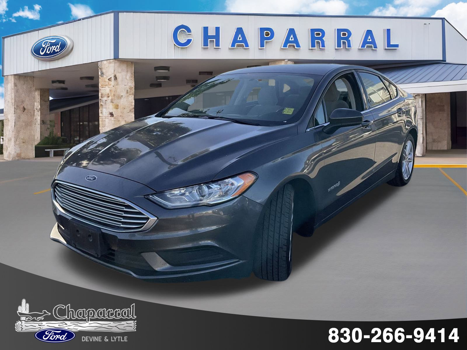 Used 2018 Ford Fusion Hybrid S with VIN 3FA6P0UU6JR142296 for sale in Devine, TX