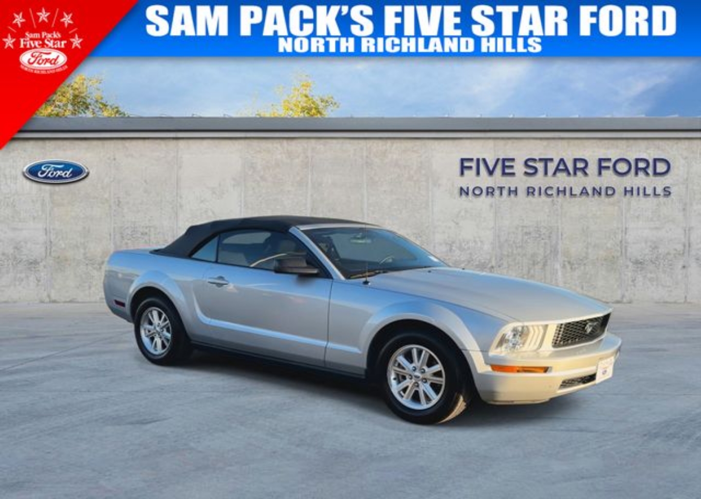Used 2007 Ford Mustang Deluxe with VIN 1ZVFT84N675248446 for sale in North Richland Hills, TX