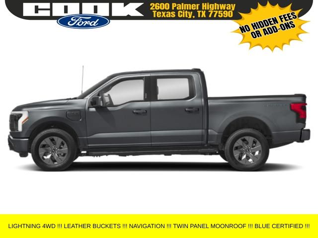Certified 2025 Ford F-150 Lightning Lariat with VIN 1FT6W5L75SWG06456 for sale in Texas City, TX