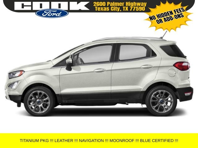 Certified 2021 Ford EcoSport Titanium with VIN MAJ3S2KE0MC452391 for sale in Texas City, TX