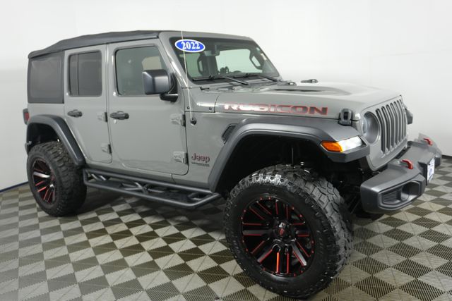 Used 2022 Jeep Wrangler Unlimited Rubicon with VIN 1C4HJXFNXNW123658 for sale in Kansas City