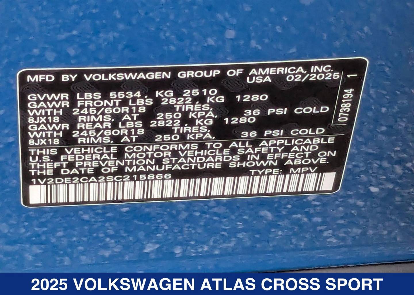 2025 Volkswagen Atlas Cross Sport SE - Photo 23
