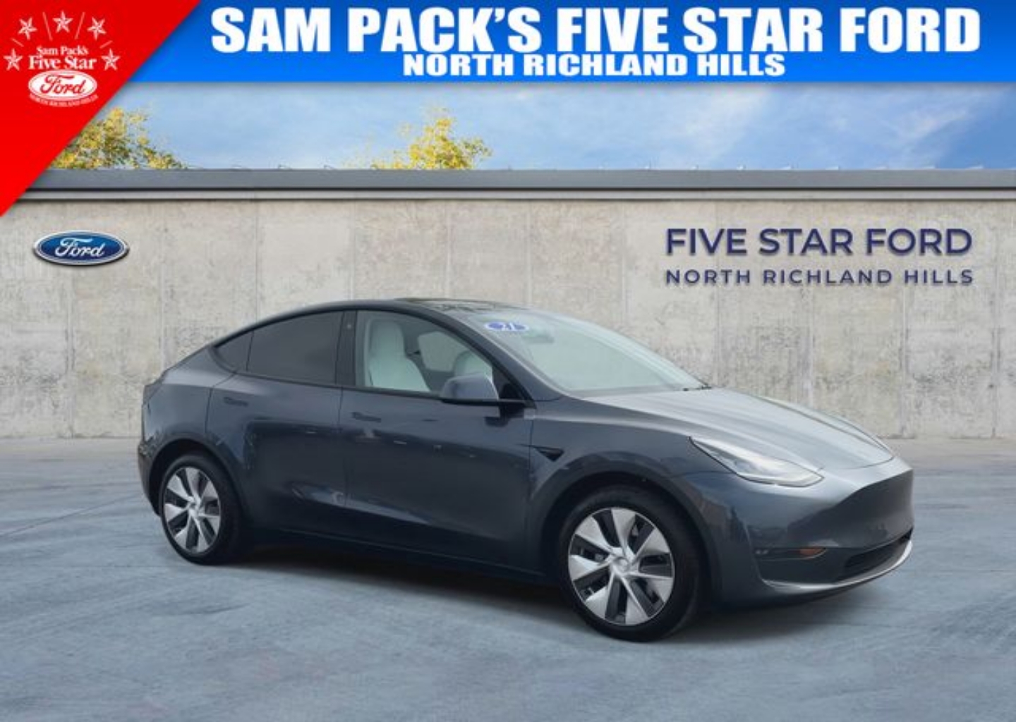 Used 2021 Tesla Model Y Long Range with VIN 5YJYGDEE6MF099165 for sale in North Richland Hills, TX