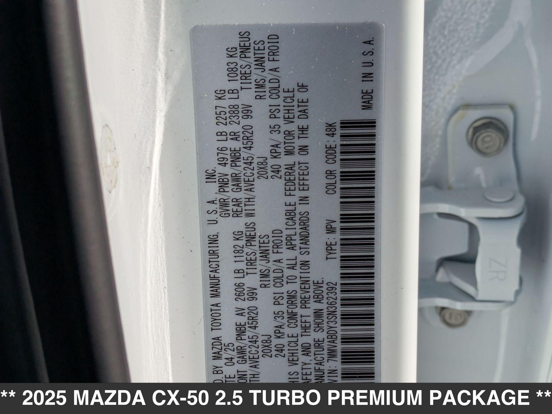 2025 Mazda CX-50 Premium - Photo 15