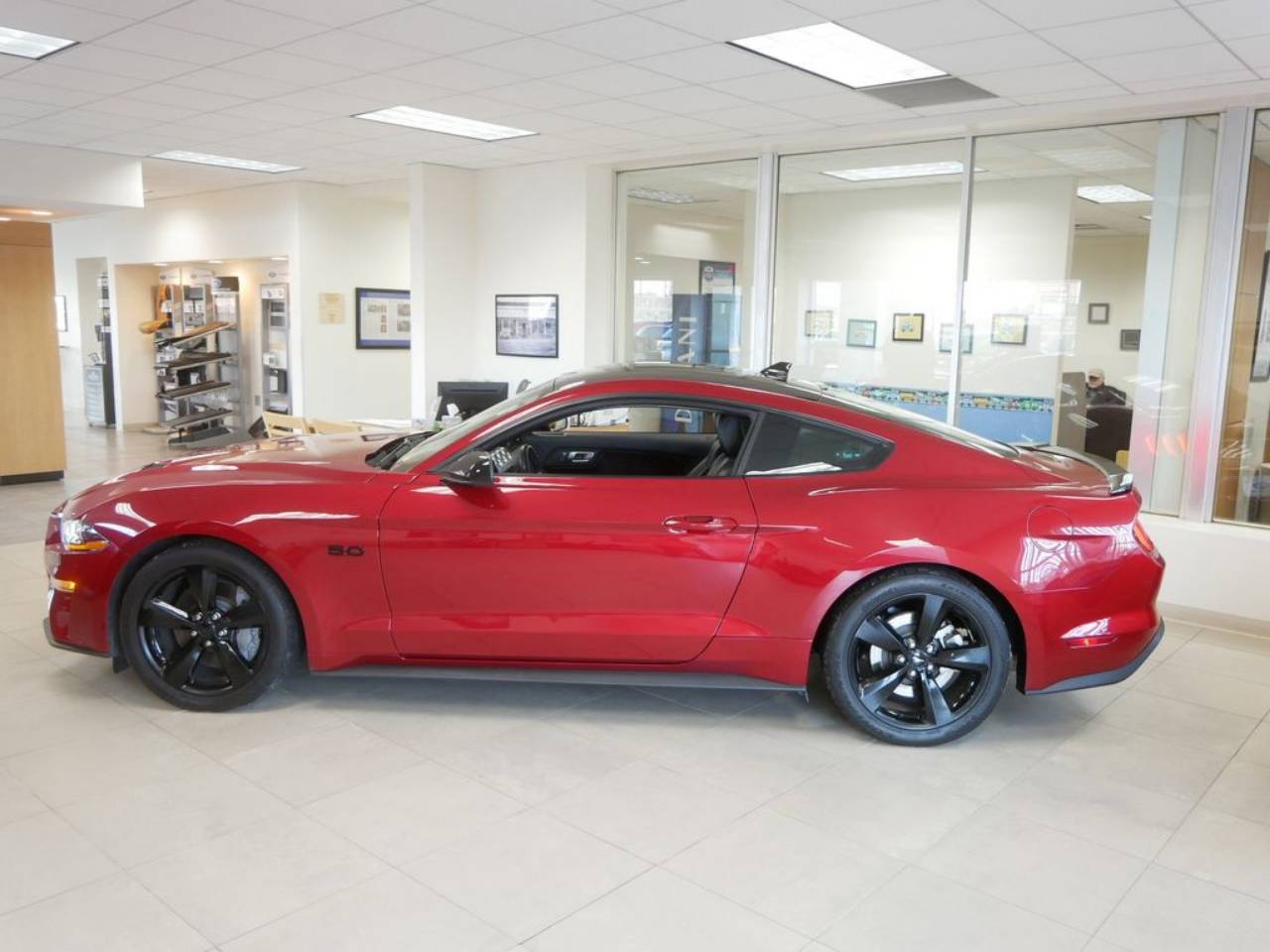 Used 2021 Ford Mustang GT Premium with VIN 1FA6P8CF0M5121954 for sale in North Branch, Minnesota