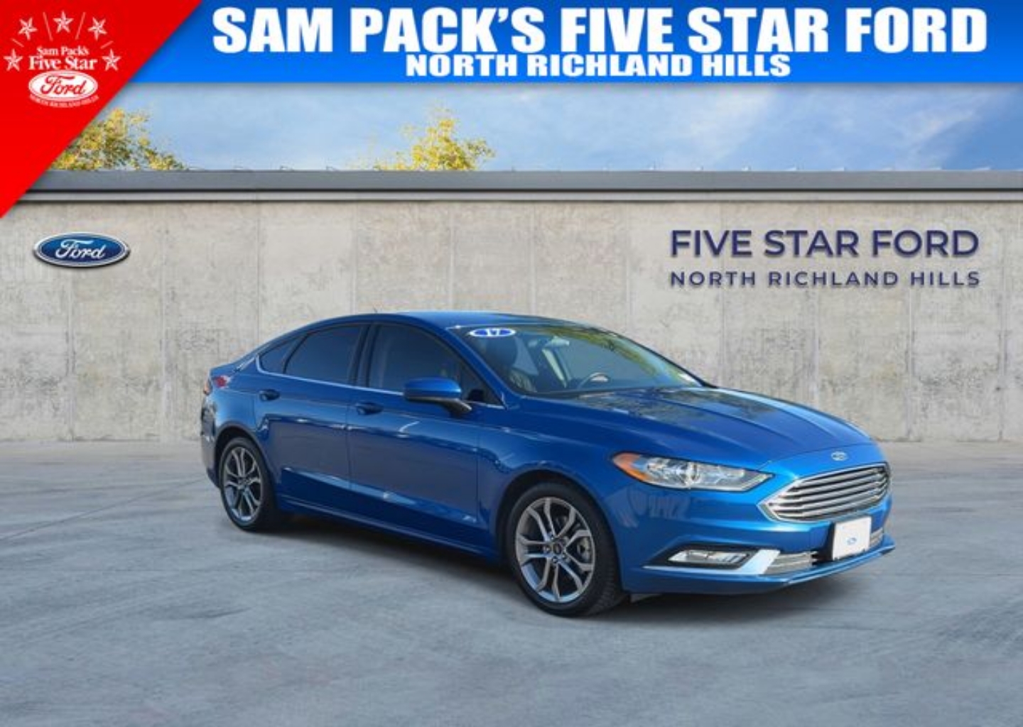 Used 2017 Ford Fusion SE with VIN 3FA6P0HD4HR214407 for sale in North Richland Hills, TX