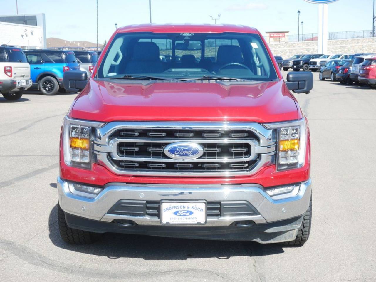 Used 2022 Ford F-150 XLT with VIN 1FTFW1E52NKD09306 for sale in North Branch, Minnesota
