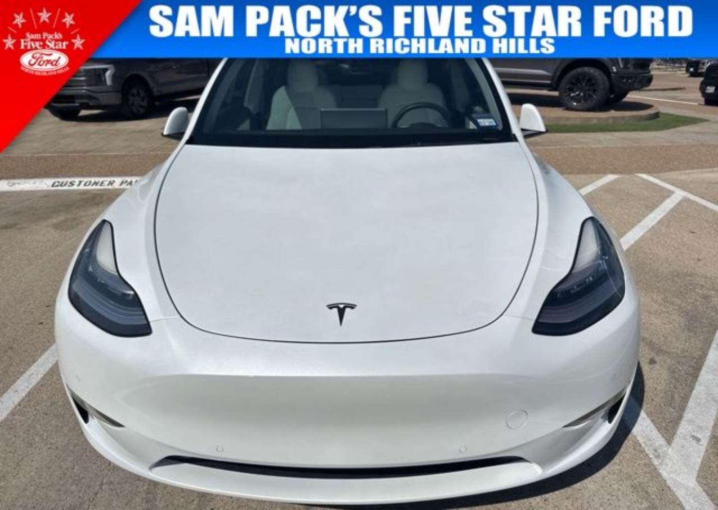 Certified 2021 Tesla Model Y Long Range with VIN 5YJYGDEE9MF117349 for sale in North Richland Hills, TX