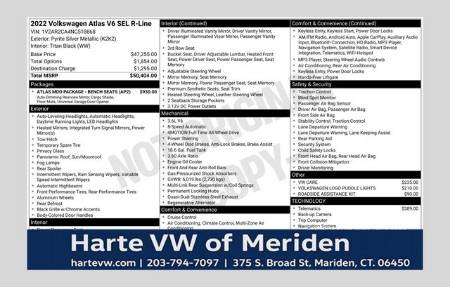 2022 Volkswagen Atlas 3.6L V6 SEL R-Line