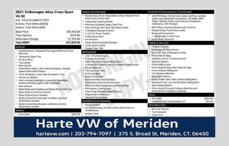 2021 Volkswagen Atlas Cross Sport 2.0T SE