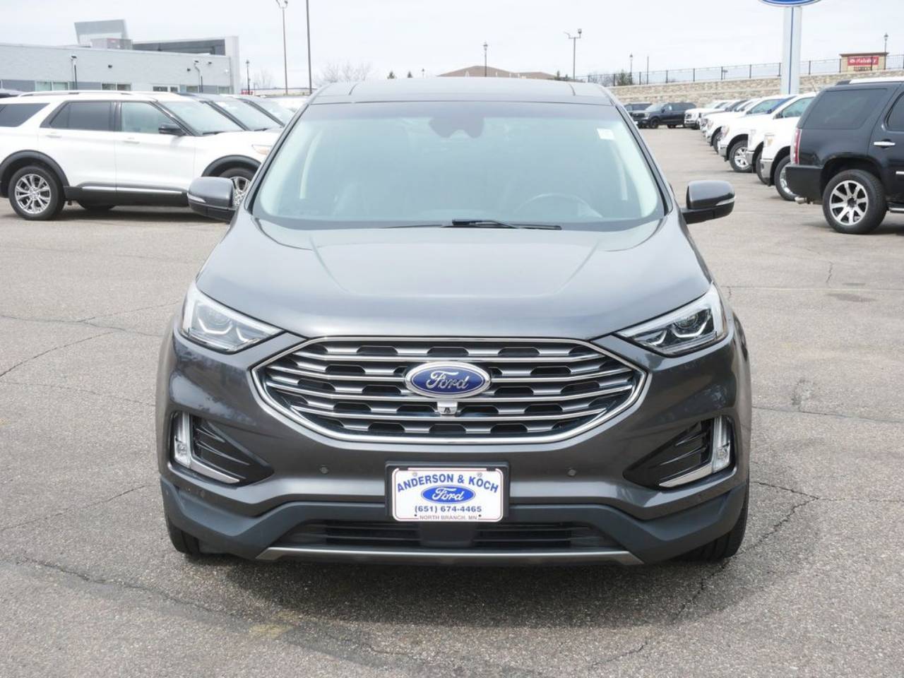Used 2020 Ford Edge Titanium with VIN 2FMPK4K92LBA87068 for sale in North Branch, Minnesota