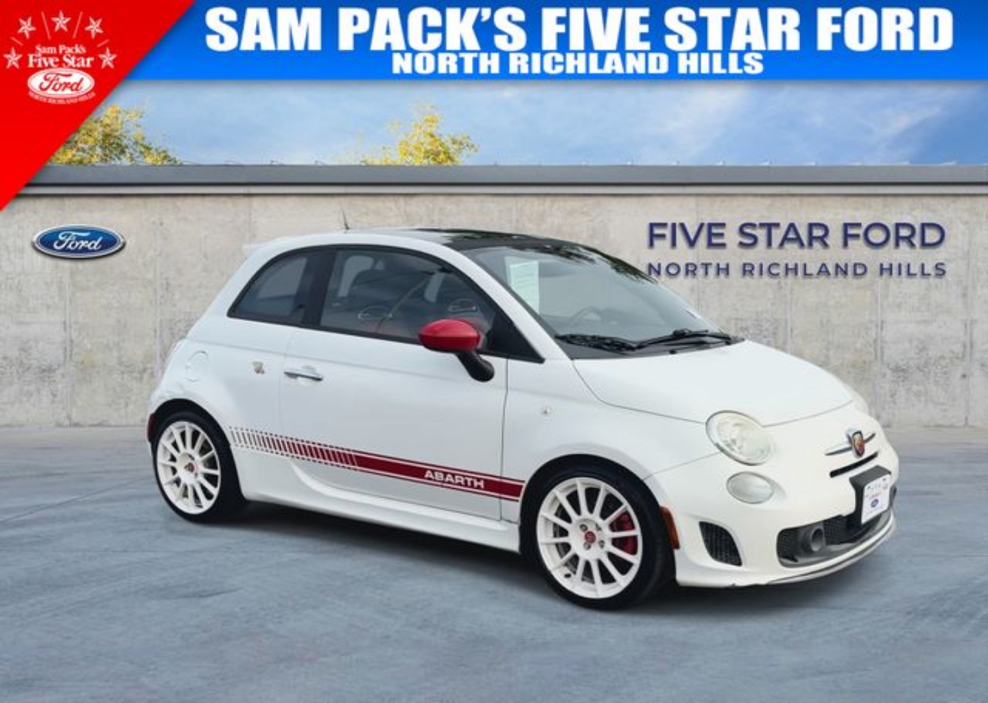 Used 2015 FIAT 500 Abarth with VIN 3C3CFFFH4FT696258 for sale in North Richland Hills, TX