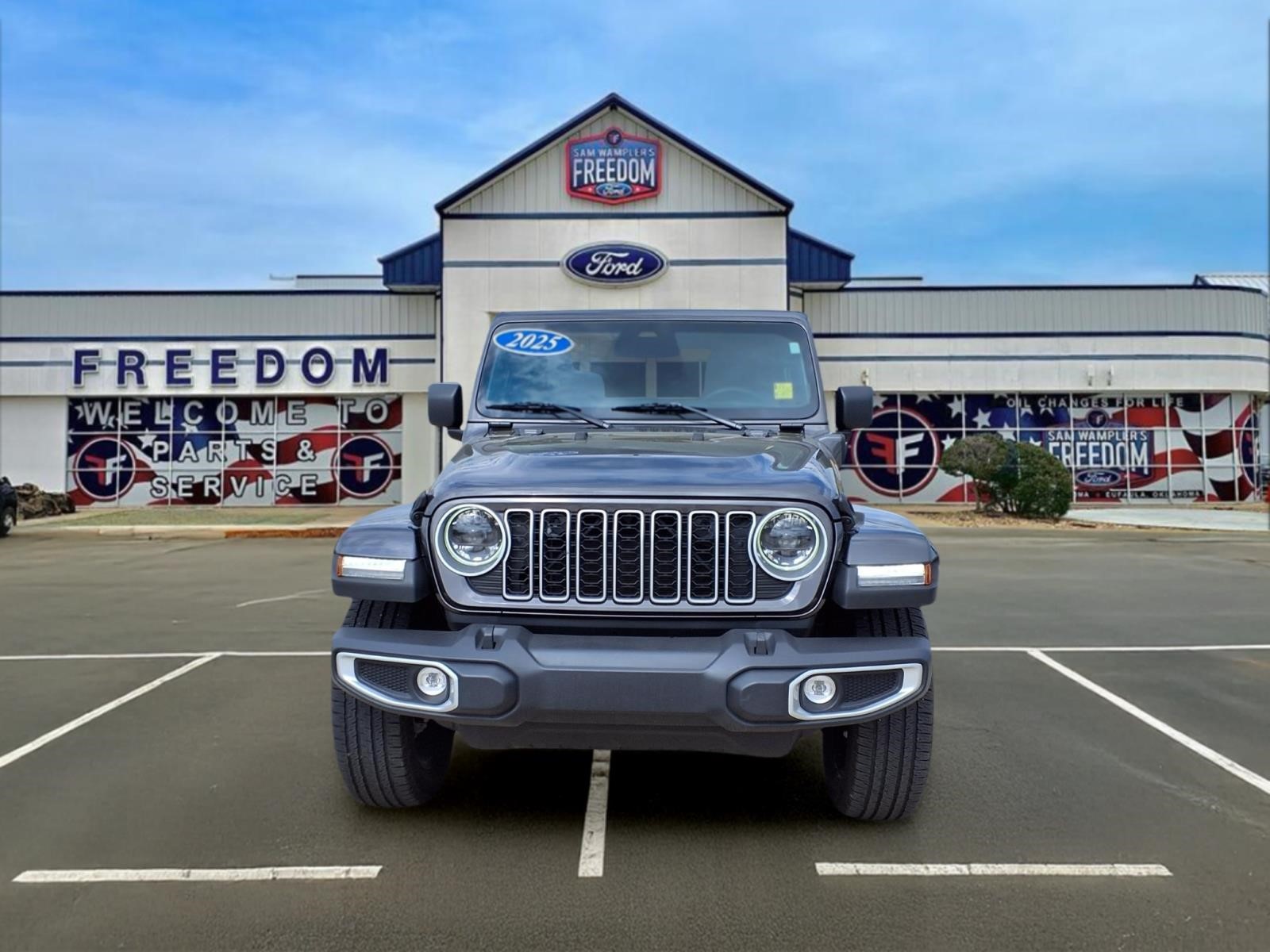 Used 2025 Jeep Wrangler 4xe Sahara 4XE with VIN 1C4RJXP66SW602070 for sale in McAlester, OK