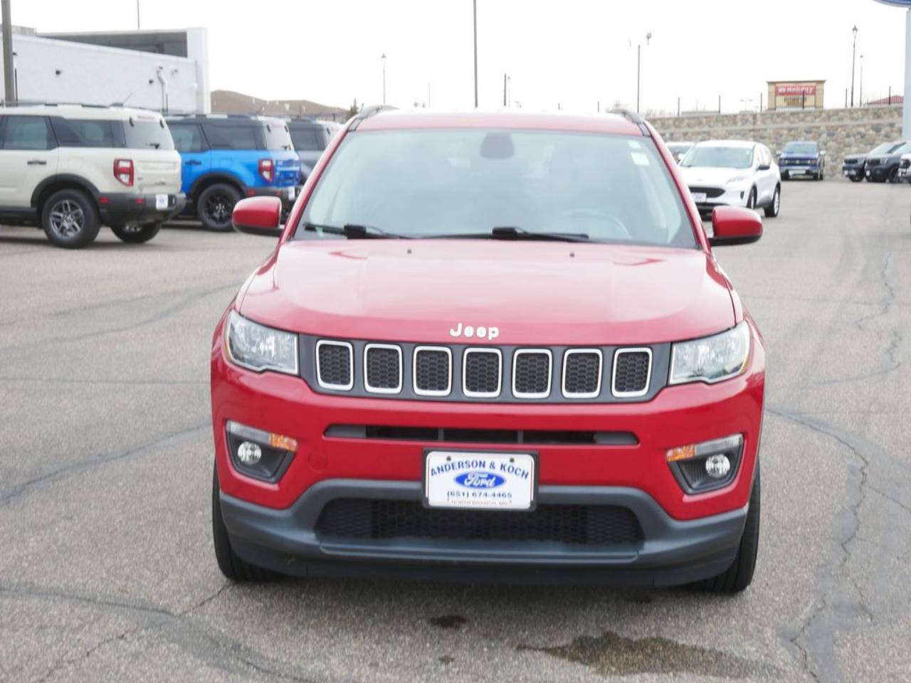 Used 2018 Jeep Compass Latitude with VIN 3C4NJDBB2JT403796 for sale in North Branch, Minnesota