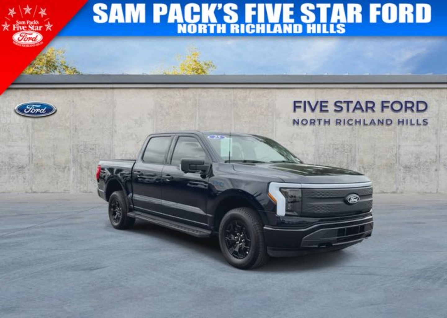 Used 2025 Ford F-150 Lightning XLT with VIN 1FTVW3LK3SWG21395 for sale in North Richland Hills, TX
